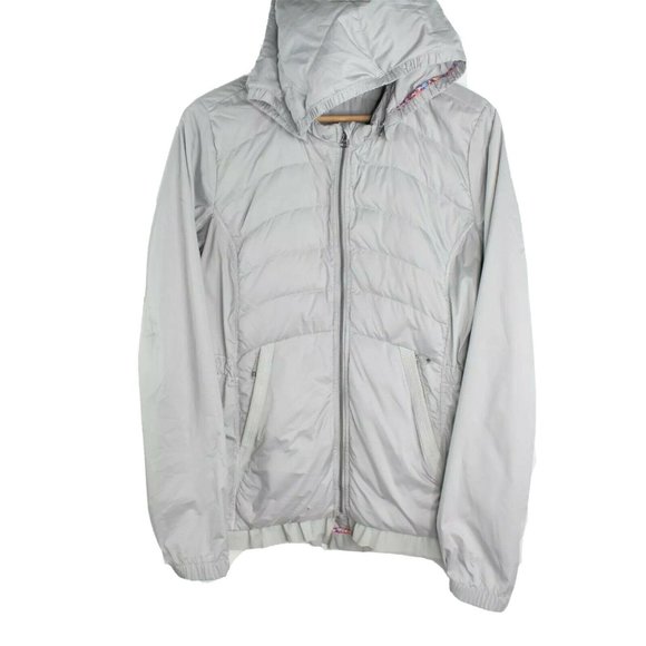 lululemon athletica Jackets & Blazers - Lululemon Puffer Hoodie Running Ruffle Trim Jacket